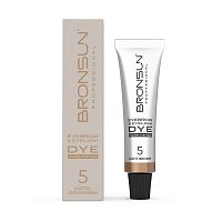 Крем-краска для бровей и ресниц NUDE RANGE BRONSUN, цвет светло-коричневый #5, 15 мл